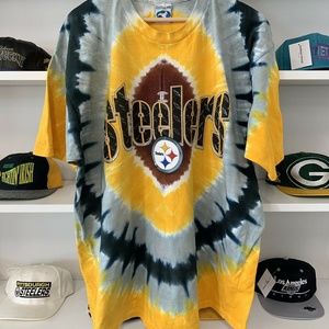 Vintage Liquid Blue Pittsburgh Steelers Tie Die